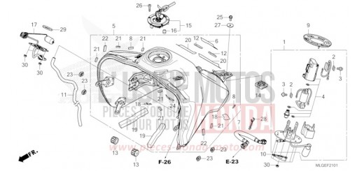 KRAFTSTOFFTANK/KRAFTSTOFFPUMPE (2) CRF1100D2P de 2023